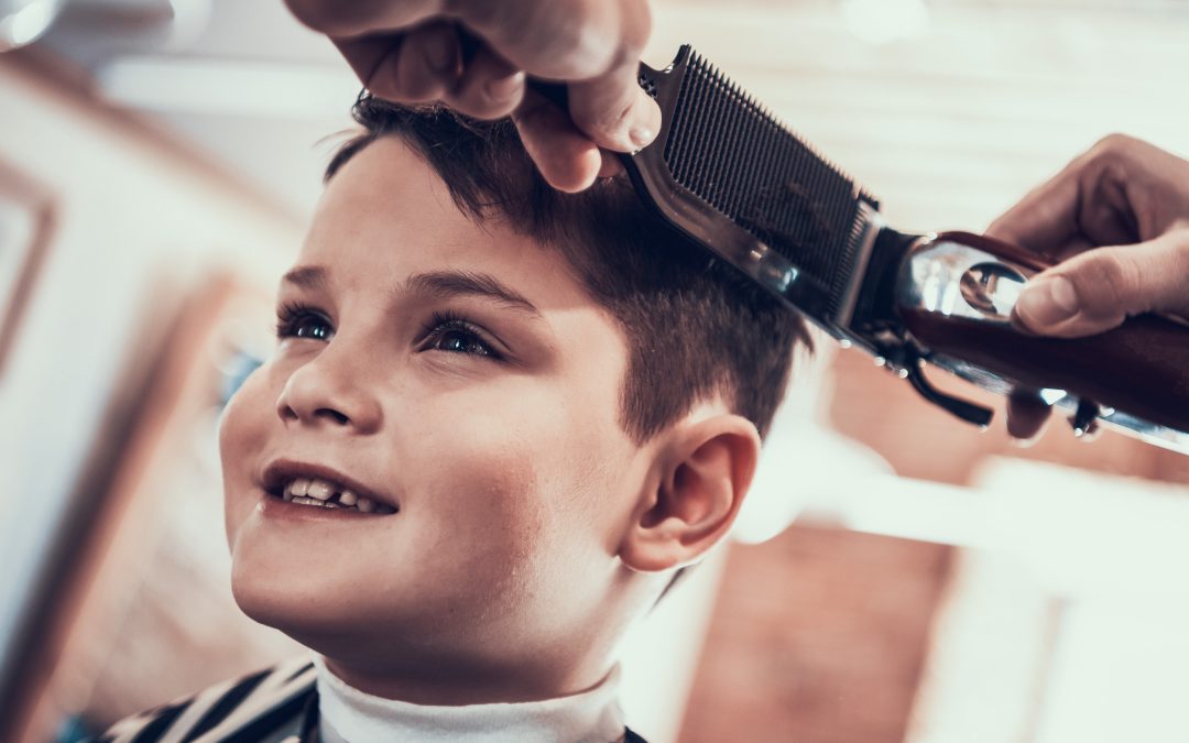 cutting little boys hair